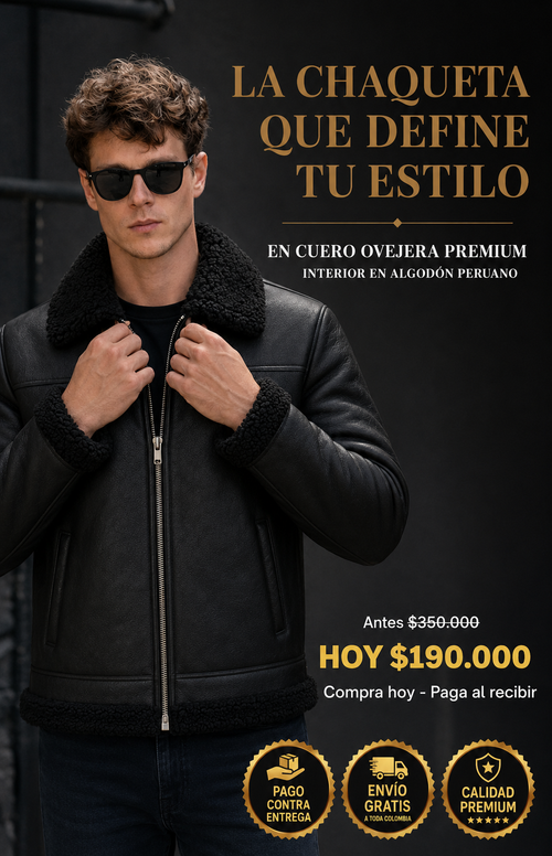 Chaqueta en Cuero Ovejera Premium – Interior en Algodón Peruano